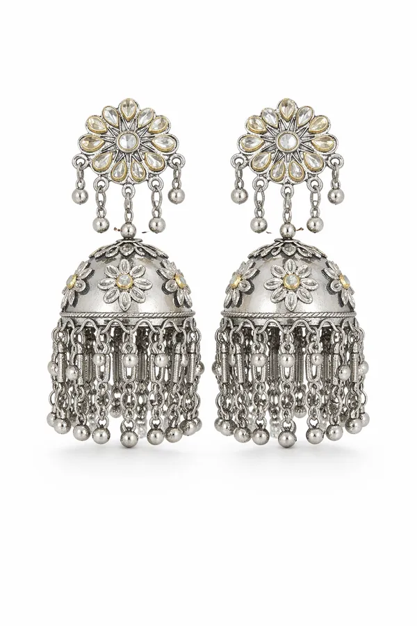 Silver_Noorjahan_Jhumka_Earrings_For_Women